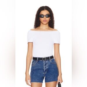Revolve X Intimately FP Ribbed Seamless Off Shoulder Top In White